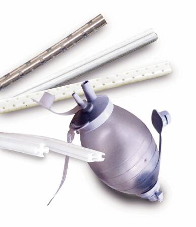 Wound Drain Tube Surgidyne S-Vac Round/Full Type Without Attachment 4 Channel Type 19 Fr. Size Sterile (Case of 10)