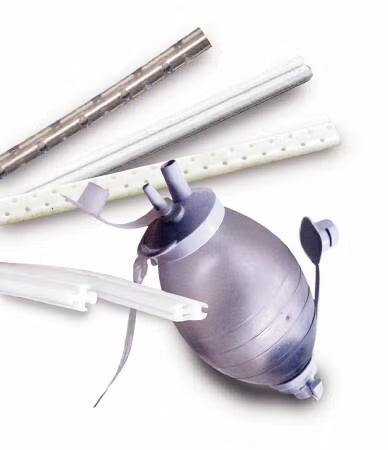 Wound Drain Tube Surgidyne S-Vac Round/Full Type Without Attachment 4 Channel Type 19 Fr. Size Sterile 