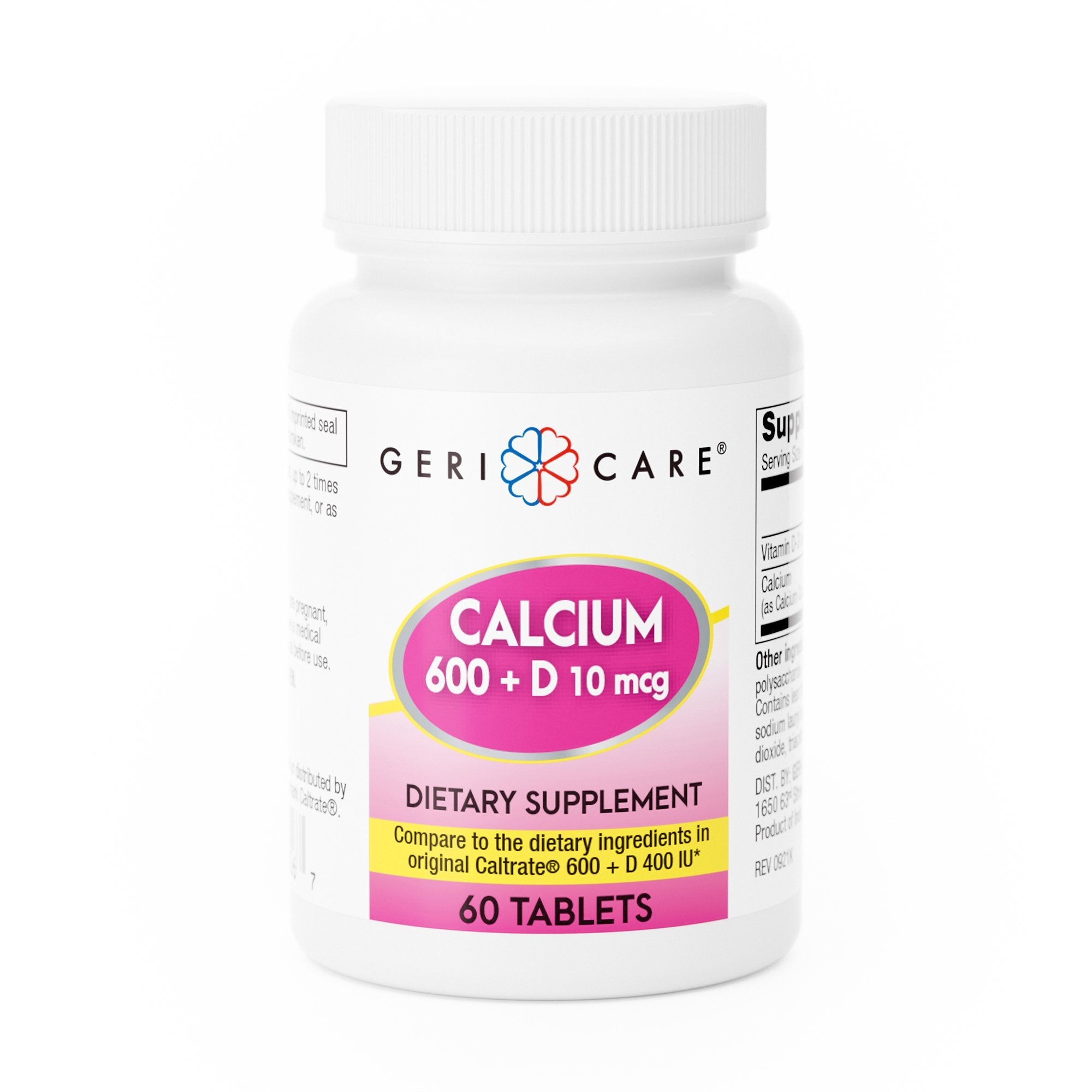 Geri-Care Geri-Care Calcium 600 + D Dietary Supplement (720/CS) 