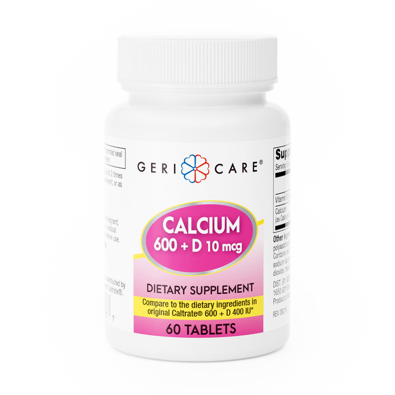 Geri-Care Calcium 600 + D Dietary Supplement (Case of 720)