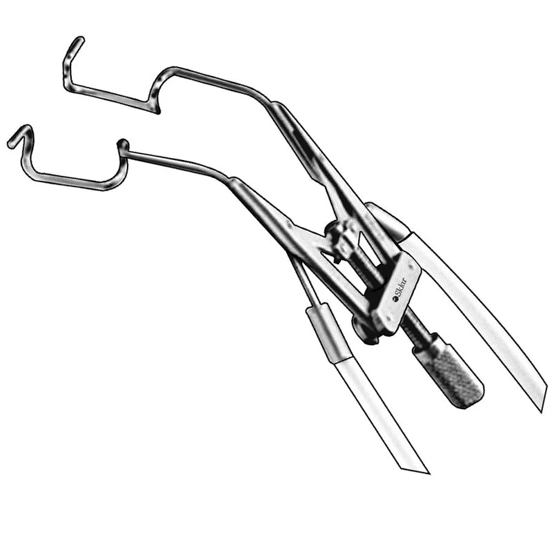 Sklar Liebermann Aspirating Eye Speculum - Kratz-Style Open Wire Blades, 15mm, with Luer Lock Adapter and Silicone Tubing - 65-7375