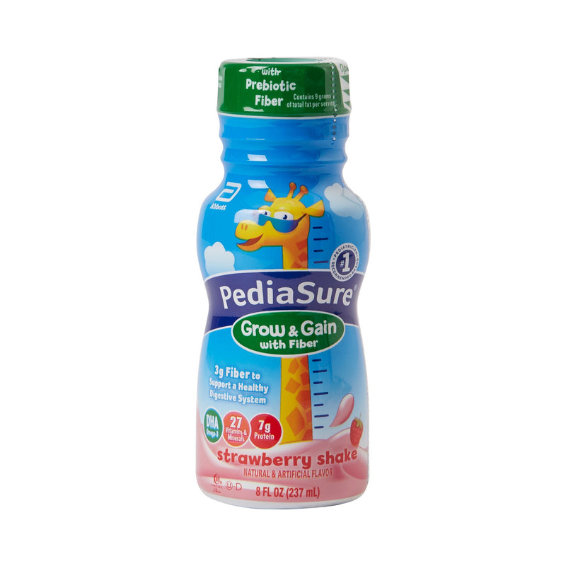 PediaSure Grow & Gain with Fiber Strawberry Pediatric Oral Supplement, 8 oz. Bottle (Case of 24)