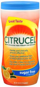 Glaxo Consumer Products Citrucel Methylcellulose Fiber Sugar-Free Orange Flavor Powder 