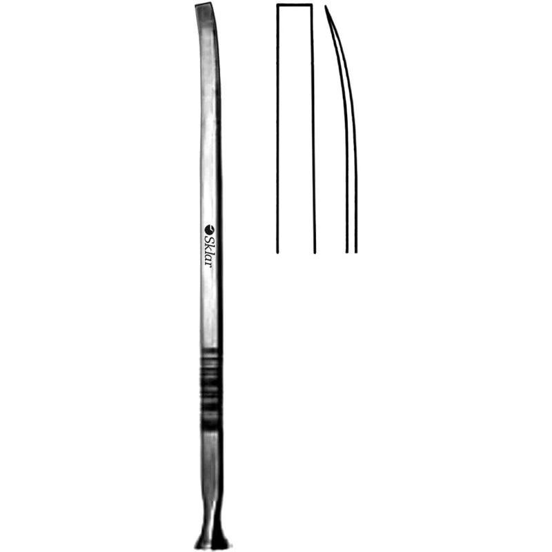Sklar Epker Osteotome - 7", Slightly Curved, 6mm - 40-6453