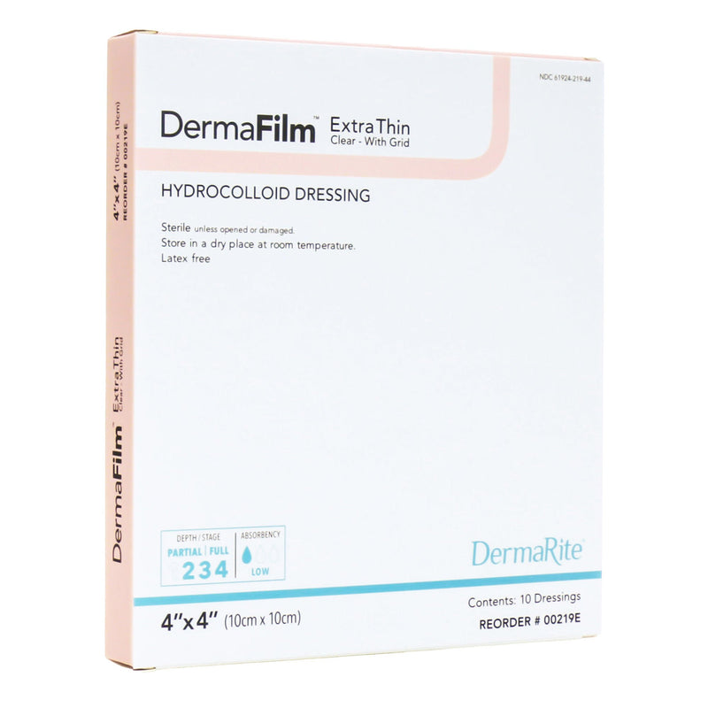 DermaFilm Hydrocolloid Dressing, 4 x 4 Inch