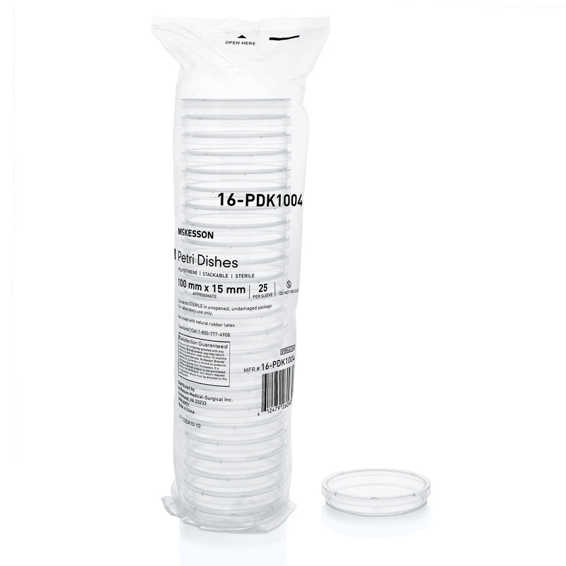 McKesson Brand McKesson Petri Dish, 100 x 15 mm (500/CS) 