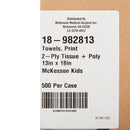 McKesson KIDS Design Nonsterile Procedure Towel, 13 x 18 Inch (Case of 500)