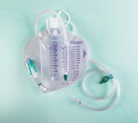 METER URINE W/DRAIN BAG 350MLSIDE ENTRY VINYL 10/CS