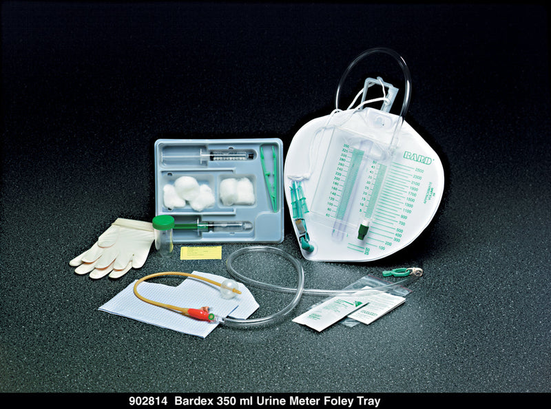 Indwelling Catheter Tray Bardex Foley 16 Fr. 5 cc Balloon Latex 