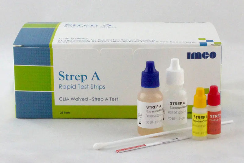 Clarity Diagnostics IMCO Brand Strep A Test Kit, CLIA Waived 