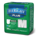 FitRight Plus Anti-Leak Guard Briefs, Medium (Case of 80)