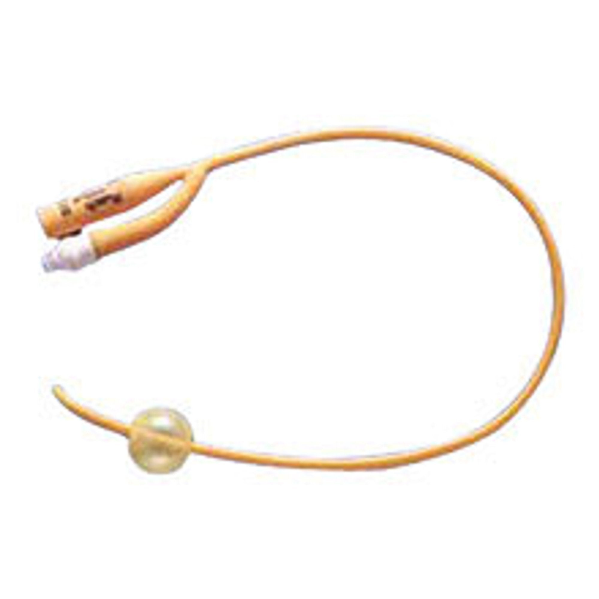 Foley Catheter Rusch PureGold 2-Way Coude Tip 5 cc Balloon 14 Fr. PTFE (Teflon) Coated Latex 