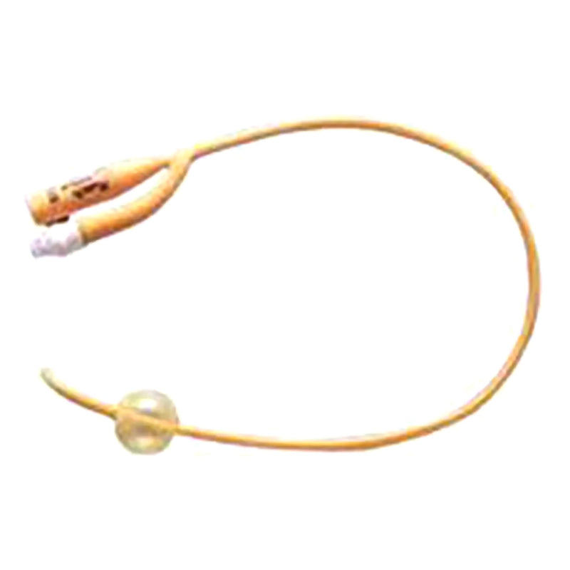 Foley Catheter Rusch PureGold 2-Way Coude Tip 5 cc Balloon 20 Fr. PTFE (Teflon) Coated Latex 