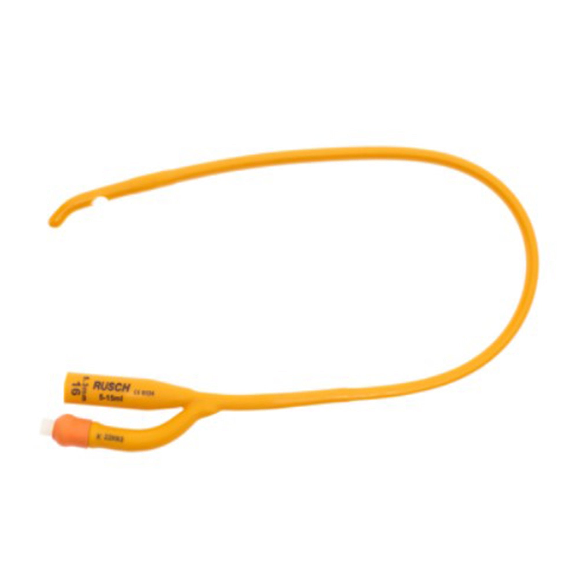 Foley Catheter Rusch PureGold 2-Way Coude Tip 5 cc Balloon 22 Fr. PTFE (Teflon) Coated Latex 