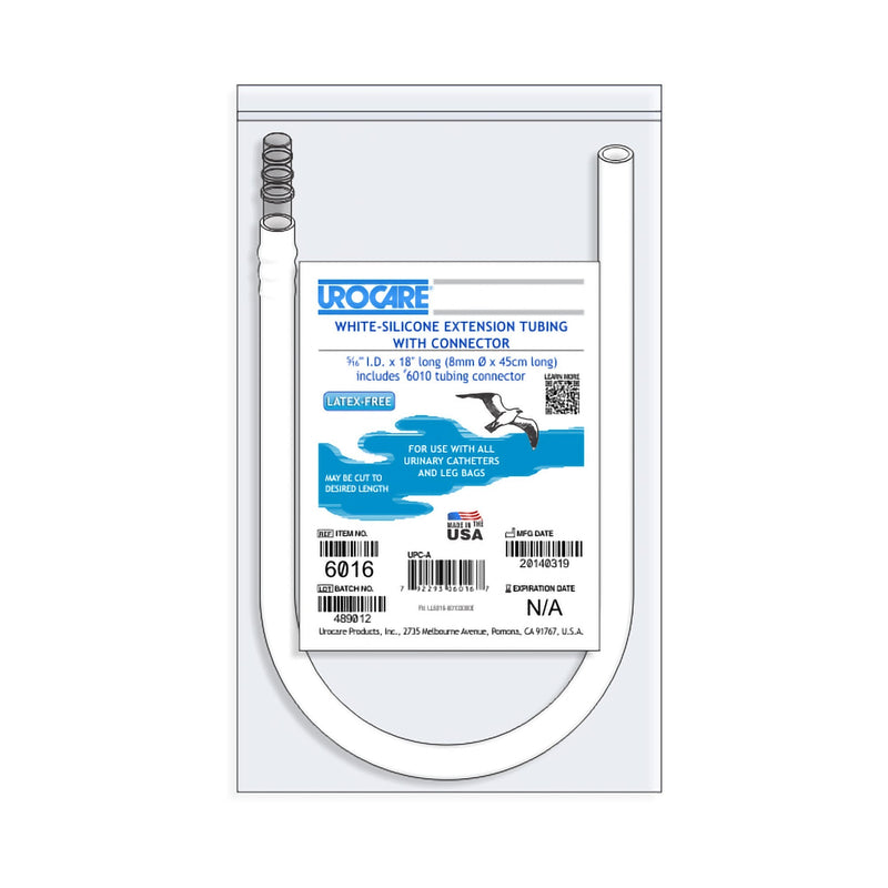 Urocare Products Urocare Extension Tube, White Silicone 