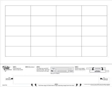 PDC Healthcare Identification Wristband with Extender DataMate (1000/BX) 