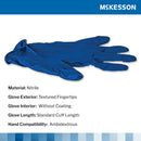 McKesson Confiderm 6.8C Nitrile Exam Glove, Small, Blue (100/BX)