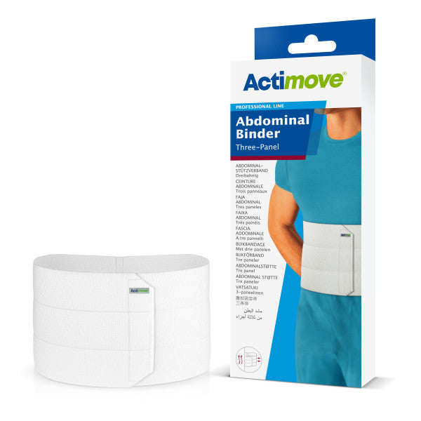 BINDER ABDOMINAL 3-PANEL LGWHT
