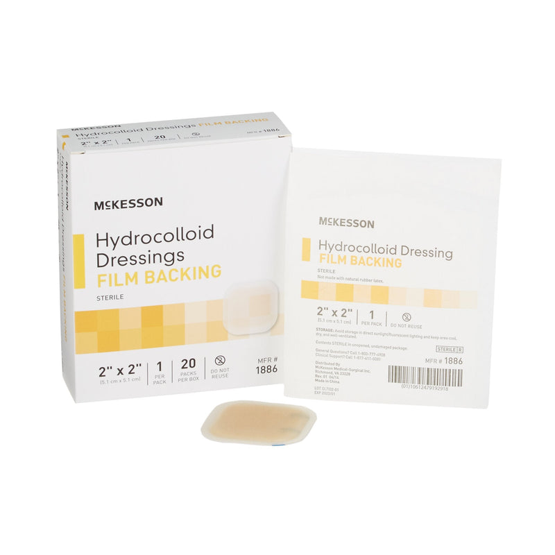McKesson Brand McKesson Hydrocolloid Dressing, 2 x 2 Inch (400/CS) 