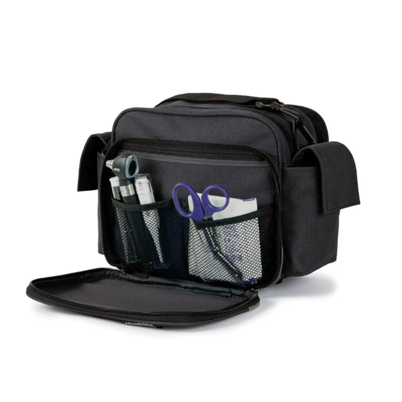 Home Health Medical Bag Hopkins Mini Black 600D Waterproof Polyester 7 X 9-1/2 X 10 Inch (Each)