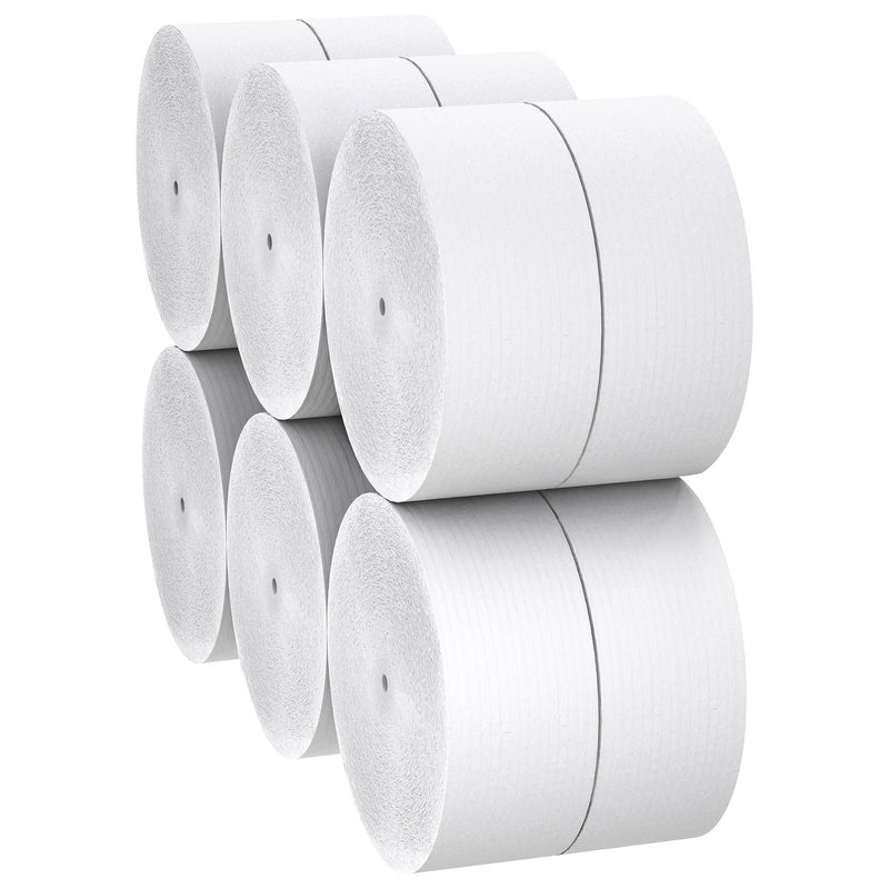 Toilet Tissue Scott Essential Coreless JRT White 1-Ply Jumbo Size Coreless Roll Continuous Sheet 3-3/4 Inch X 2300 Foot (Case of 2 Rolls)