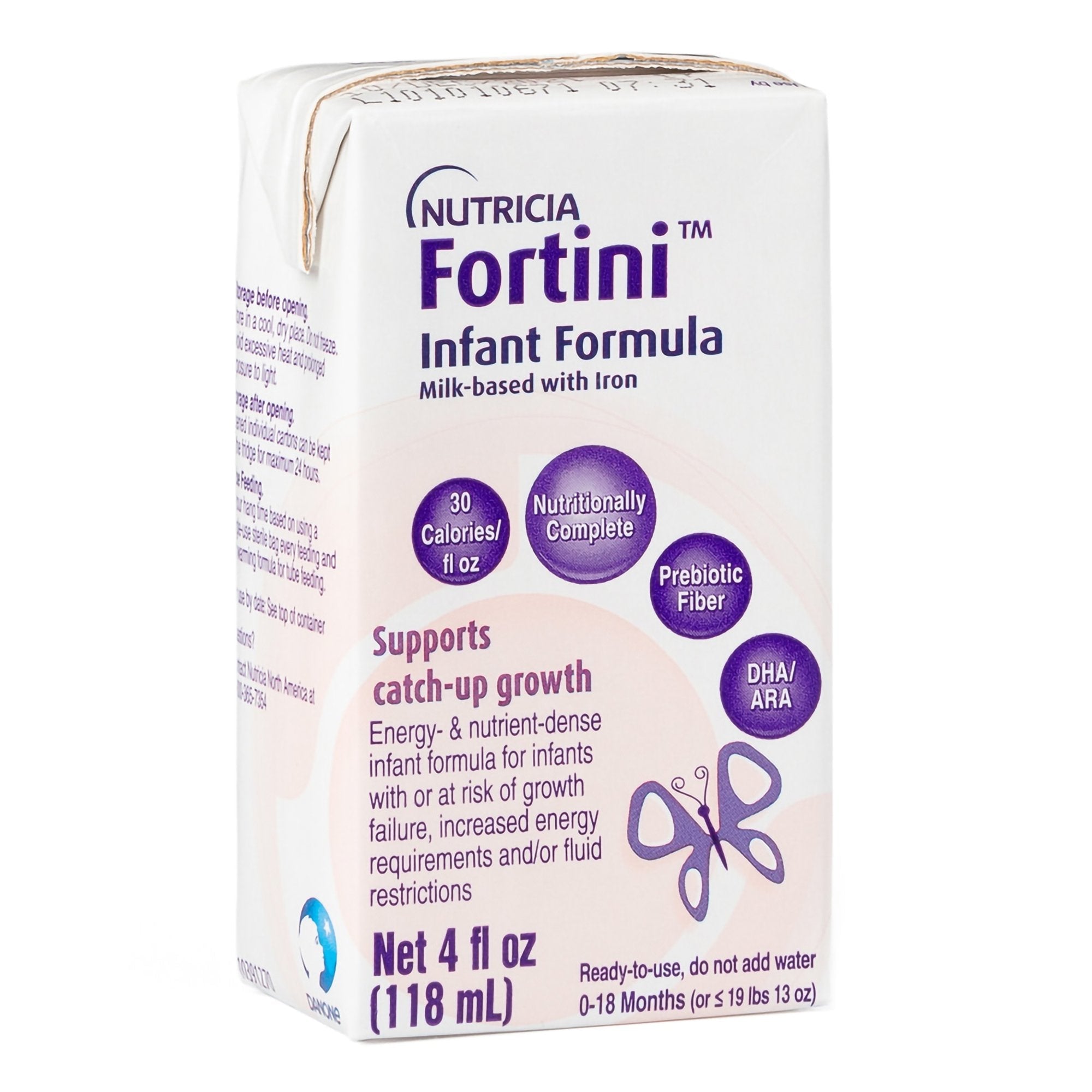 Nutricia North America Fortini Infant Formula, 4-ounce Carton (30/CS) 