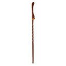 Mabis Healthcare Brazos Twisted Oak Hitchhiker Handcrafted Walking Stick, 48-Inch, Red 
