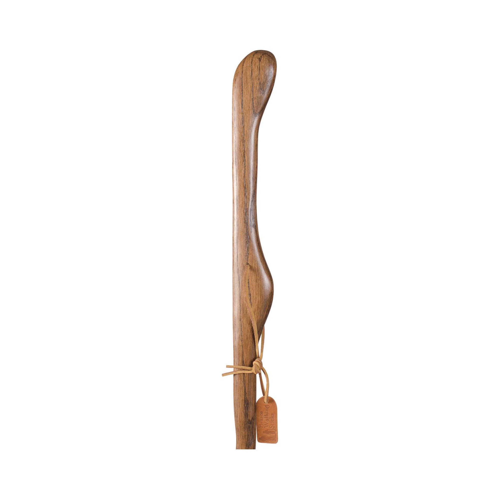 Mabis Healthcare Brazos Twisted Oak Hitchhiker Handcrafted Walking Stick, 55-Inch Height, Brown 