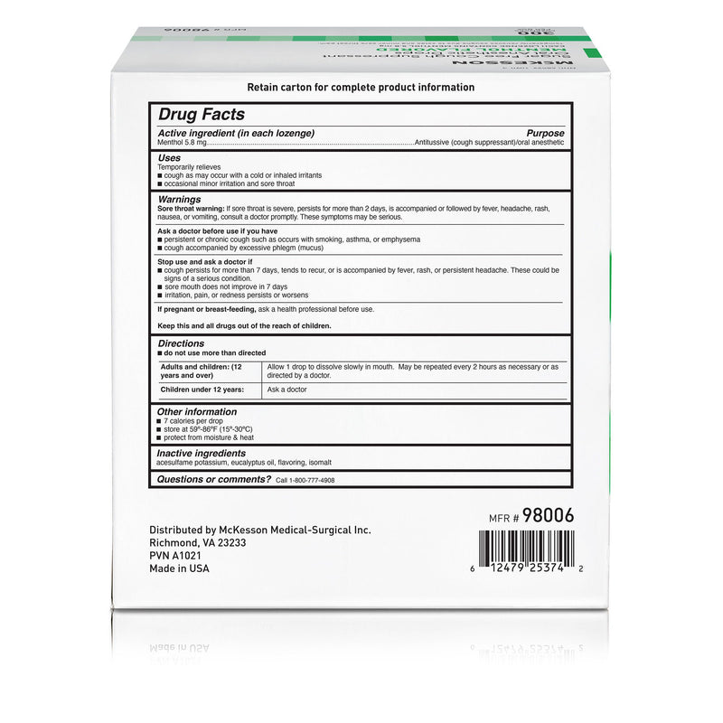 MooreBrand Menthol Cold and Cough Relief (300/BX)