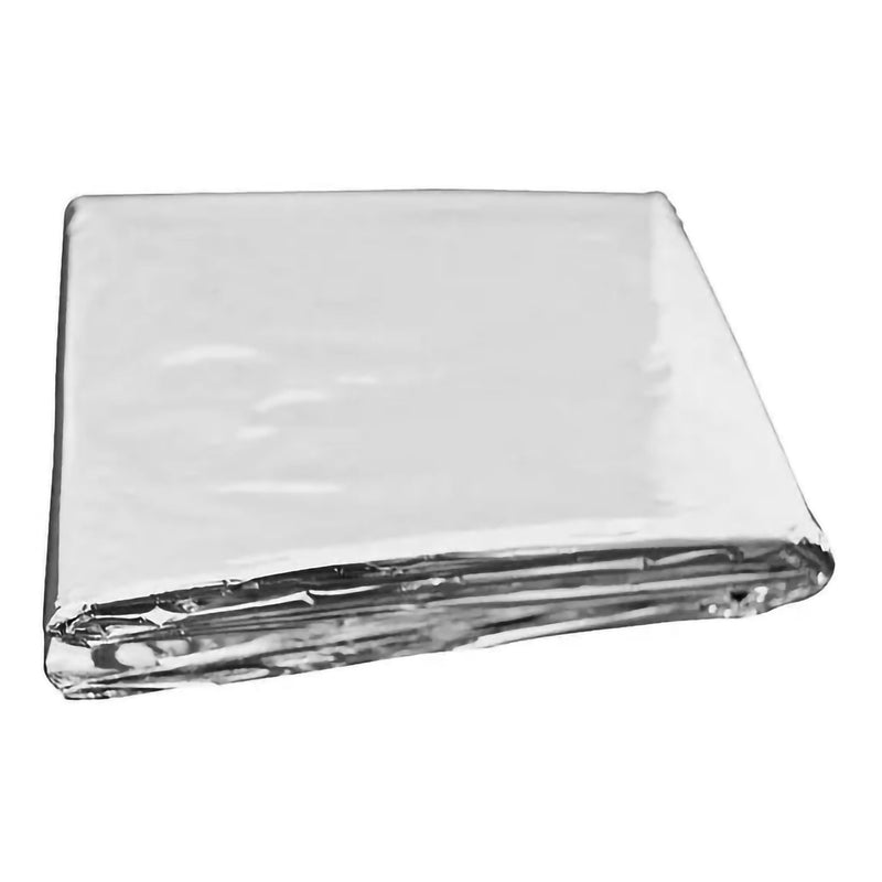 Emergency Blanket MedSource 52 X 83 Inch Mylar Silver (Case of 200)