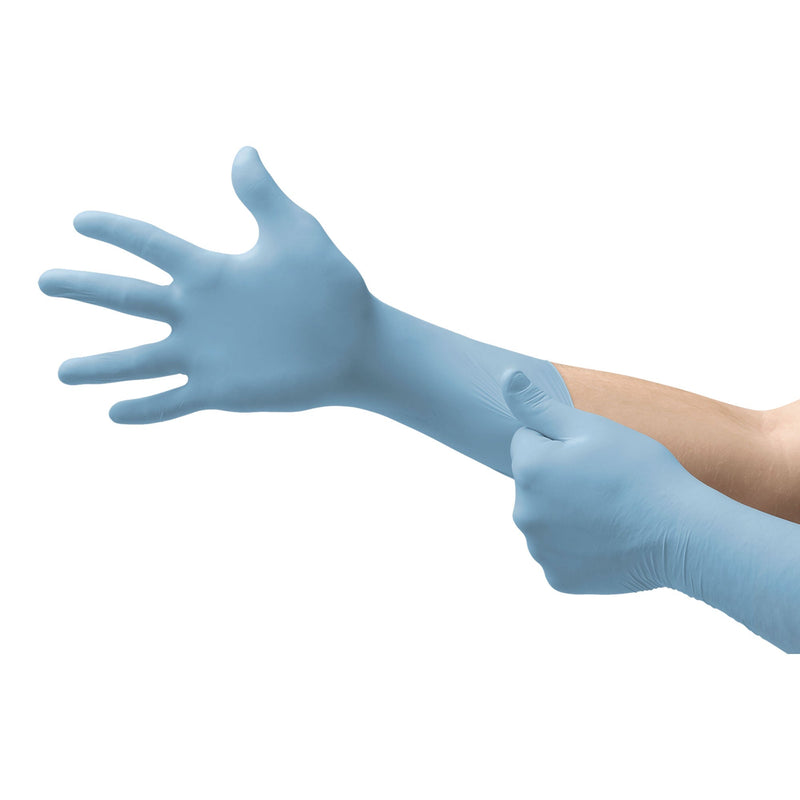 Integra EC Nitrile Extended Cuff Length Exam Glove, Medium, Blue (500/CS) 