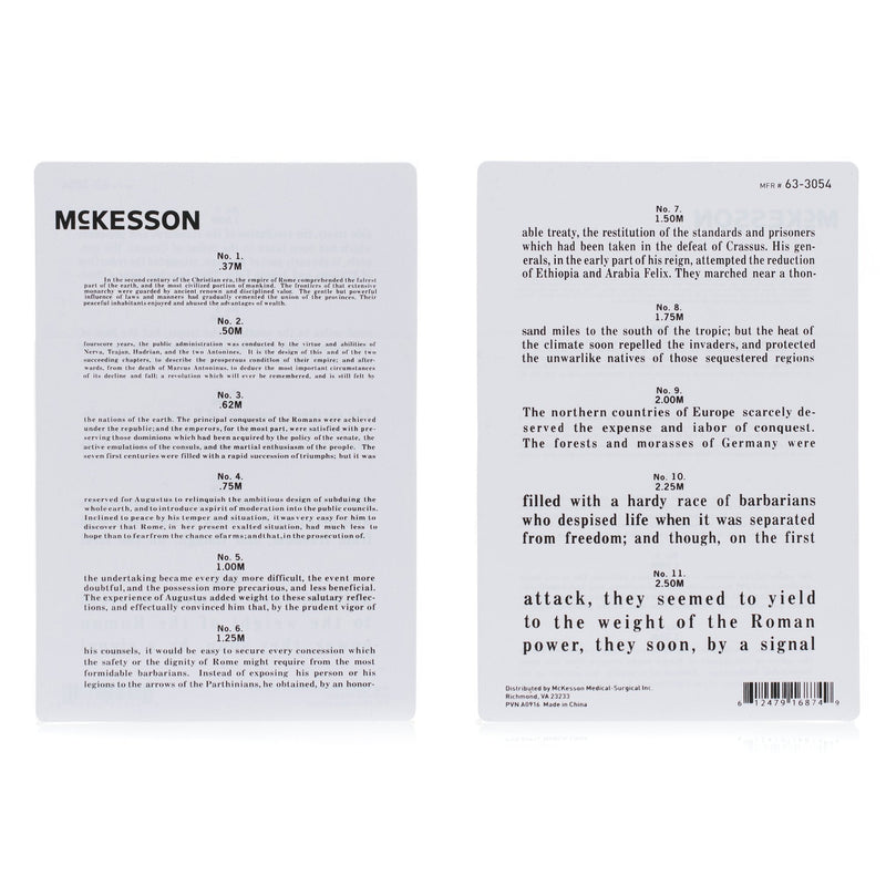 McKesson Brand McKesson Jaeger Eye Test Chart (5/BG) 