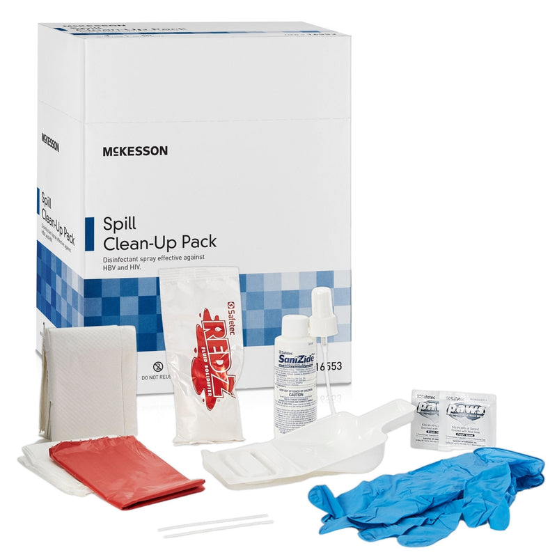 McKesson Brand McKesson Bloodborne Pathogen Spill Clean-Up Pack (30/CS) 