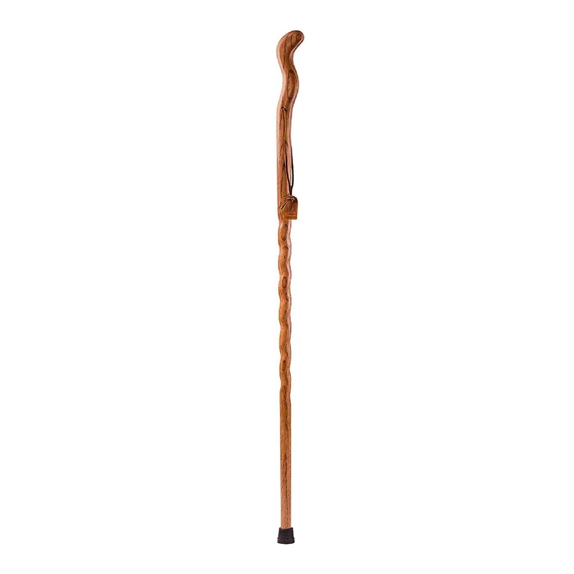 Mabis Healthcare Brazos Twisted Cedar Backpacker Handcrafted Walking Stick, 48-Inch 