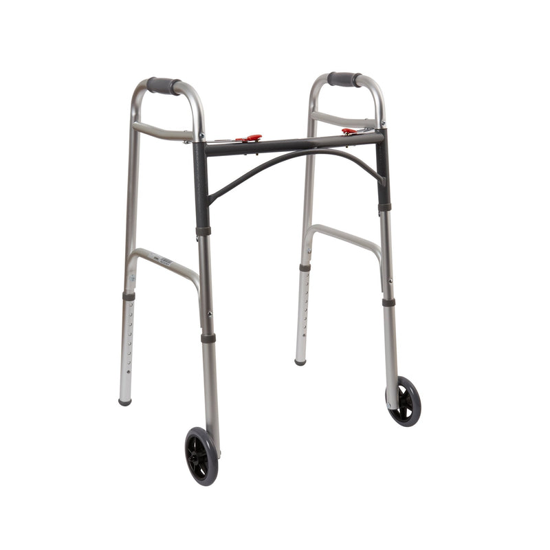 McKesson Brand McKesson Folding Walker, Adjustable Height (4/CS) 