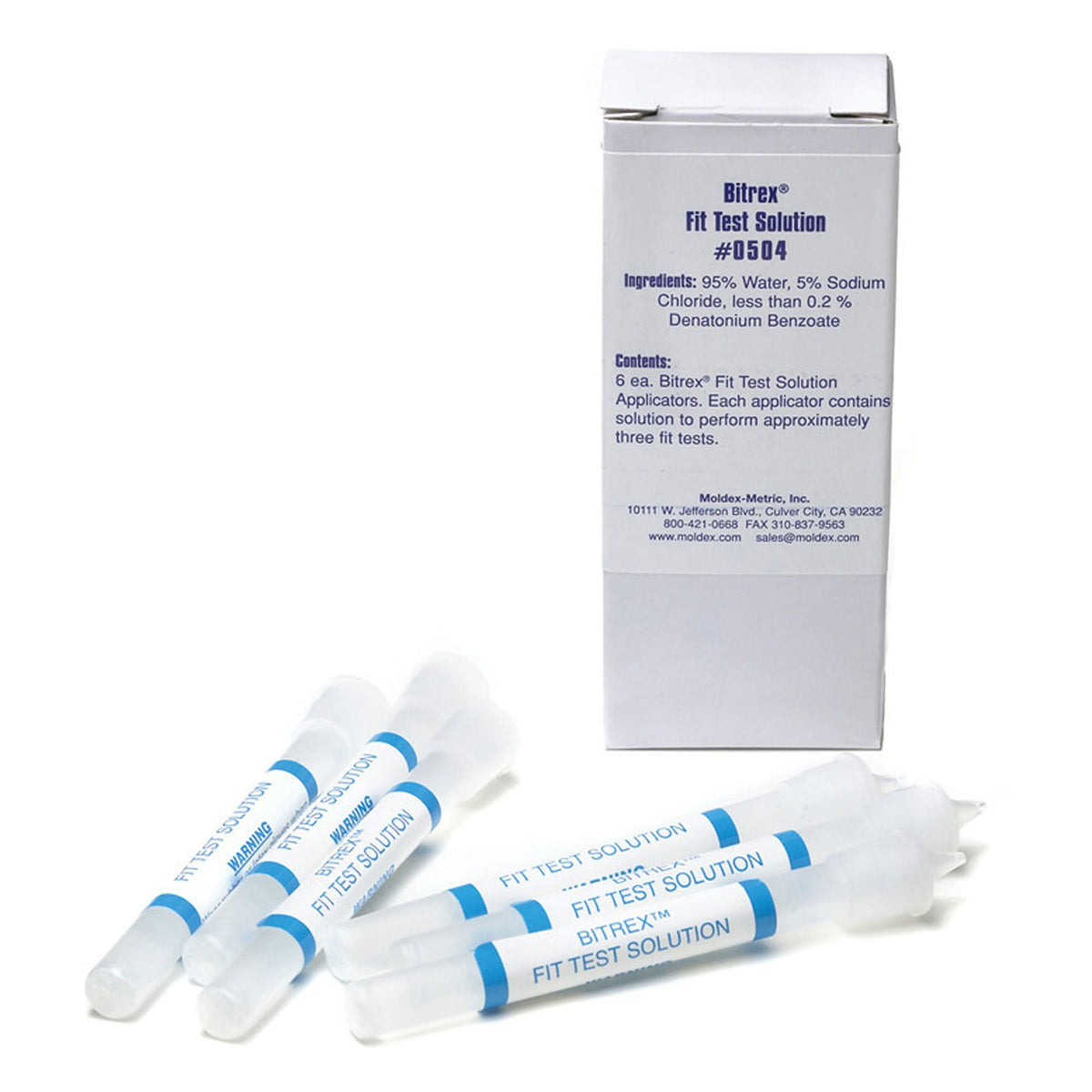 Bitrex Fit Test Solution (Box of 6 Bottles)
