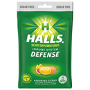 Dot Foods - Mondelez Halls Defense Dietary Supplement Drops Sugar Free Assorted Citrus 