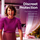 Poise Ultimate Day and Night Bladder Control Pad, Long Length (Case of 56)