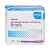 McKesson Extended Wear Maximum Absorbency Incontinence Brief, Medium (Case of 56)