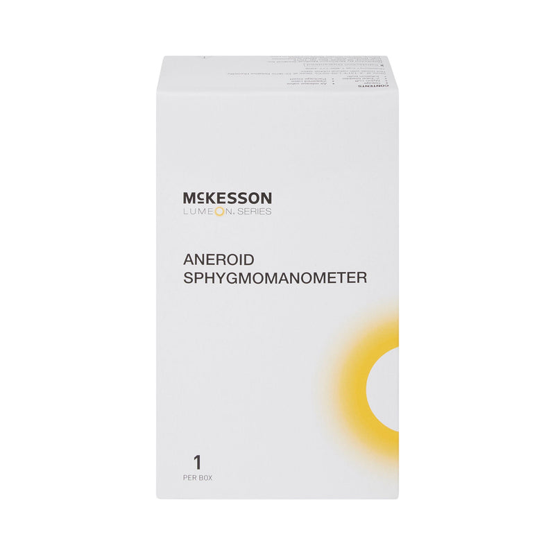 McKesson Deluxe Aneroid Sphygmomanometer, Dual-Tube, Pocket Size, Large Cuff (Case of 20)
