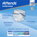 Attends Maximum Absorbent Underwear, X-Large (Case of 100)