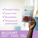 TruColour Dark Brown Adhesive Strips, Assorted Shapes and Sizes (Case of 1500) 