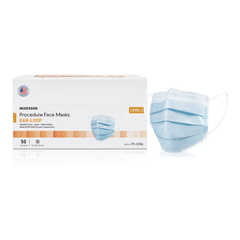 McKesson Brand McKesson Procedure Masks, ASTM Level 3 (500/CS) 
