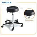 McKesson Round Pneumatic Exam Stool, Black, without Backrest