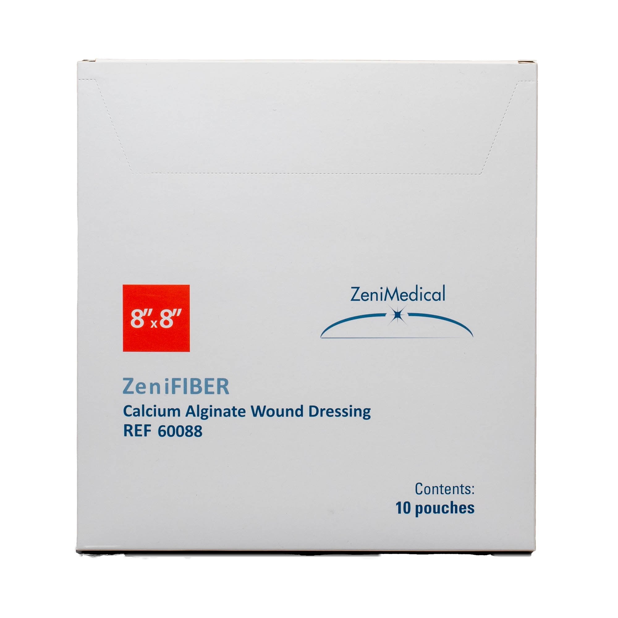 Focus Health Group Alginate Dressing ZeniFIBER Calcium Alginate 8 X 8 Inch Square (10/BX) 