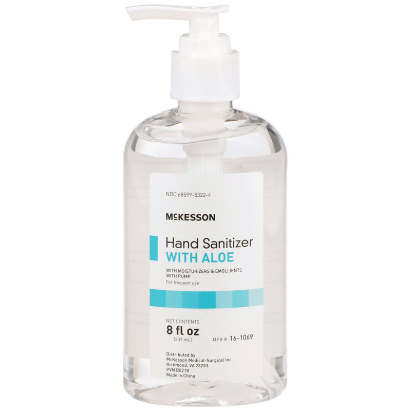 McKesson Gel Hand Sanitizer with Aloe, 8 oz. Pump Bottle (Case of 24)