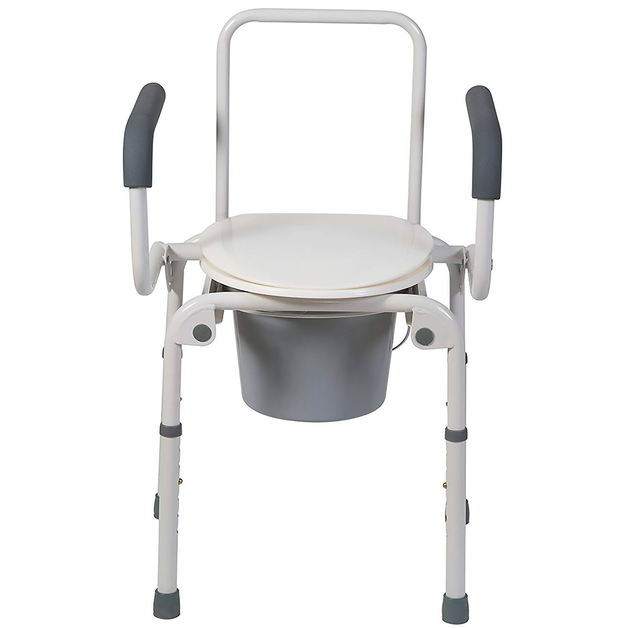 Mabis Healthcare Mabis Drop-Arm Steel Commode 