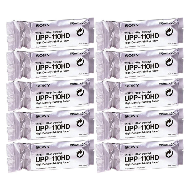 Nissha Medical Tech Ultrasound Video Paper Sony Roll Black and White High Density Without Grid (10/BX) 