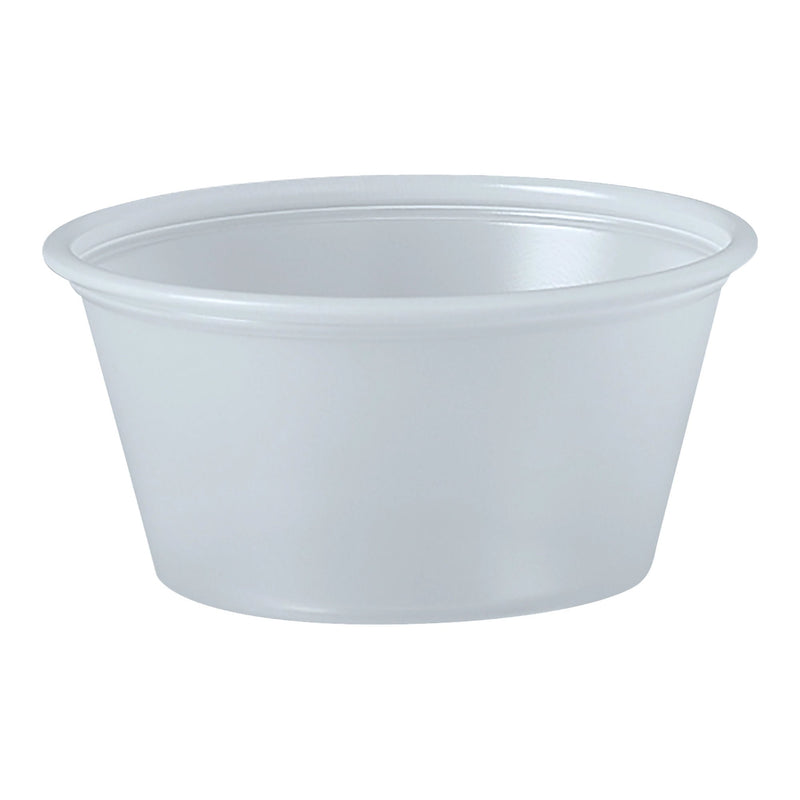 Solo Polystyrene Soufflé Cup, 2 oz. (Case of 2500)