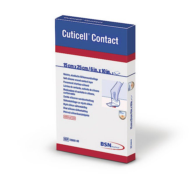 BSN Medical Wound Contact Layer Dressing Cuticell Contact 3 X 4 Inch Sterile (5/BX) 